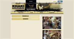 Desktop Screenshot of khakishop.pl